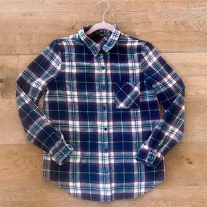 [Forever 21] Red White + Blue Flannel